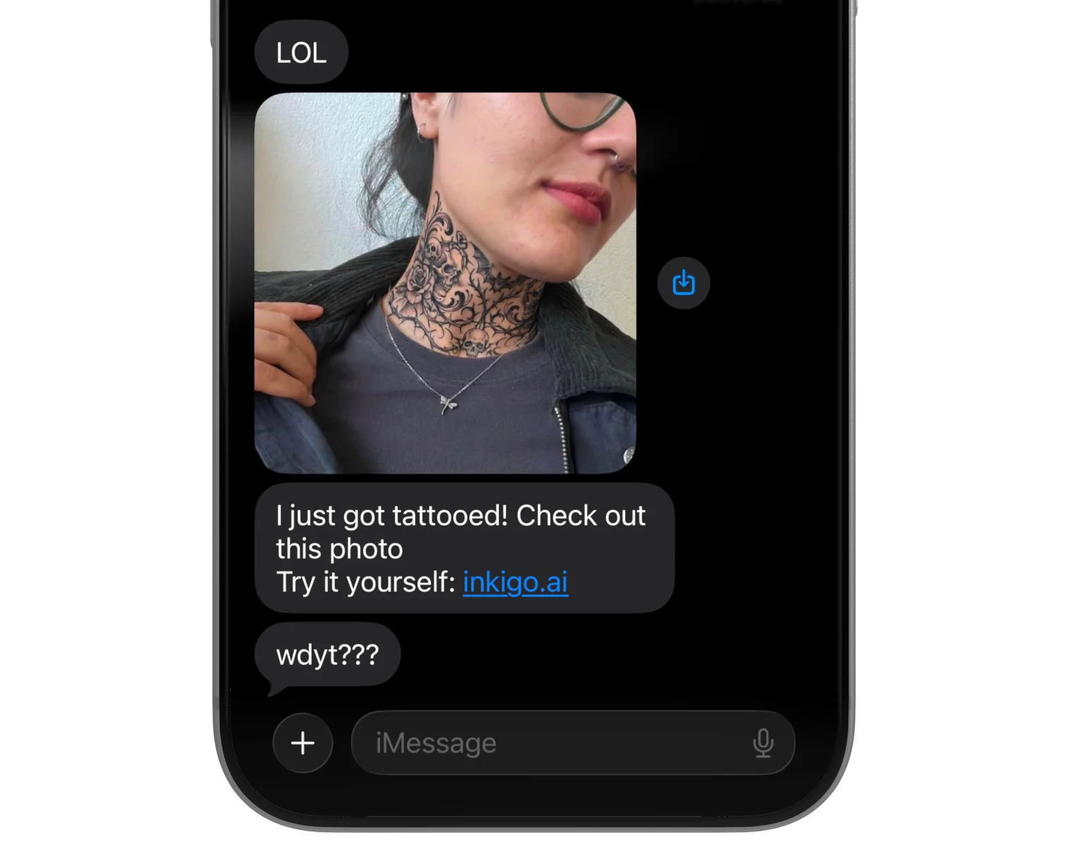 You choose. You share.